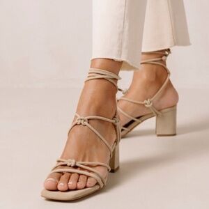 Alohas Sophie Strappy Suede Women's Sandals in Sand